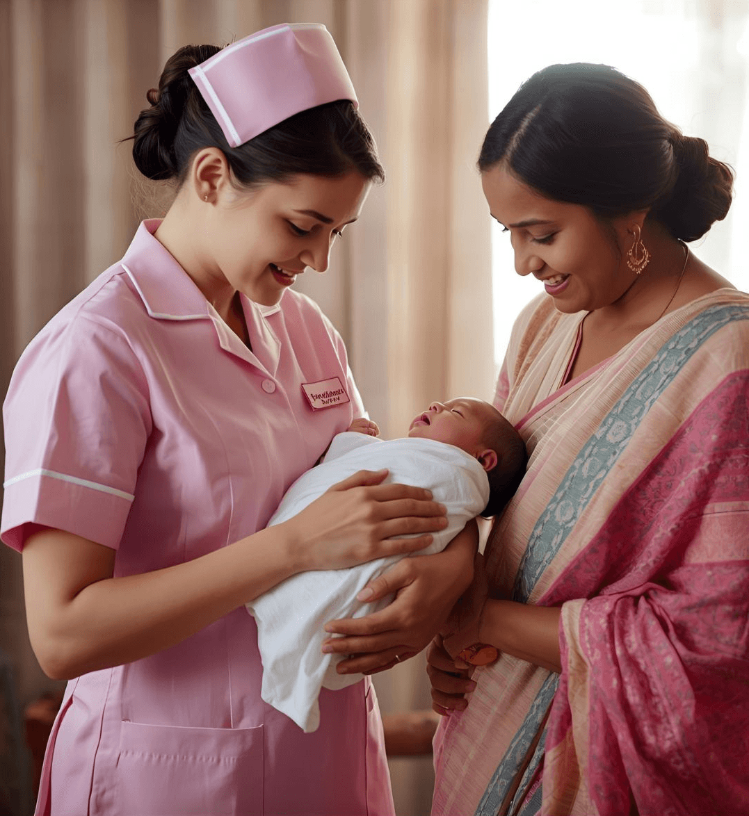 Baby care deliverables by trained caregiver