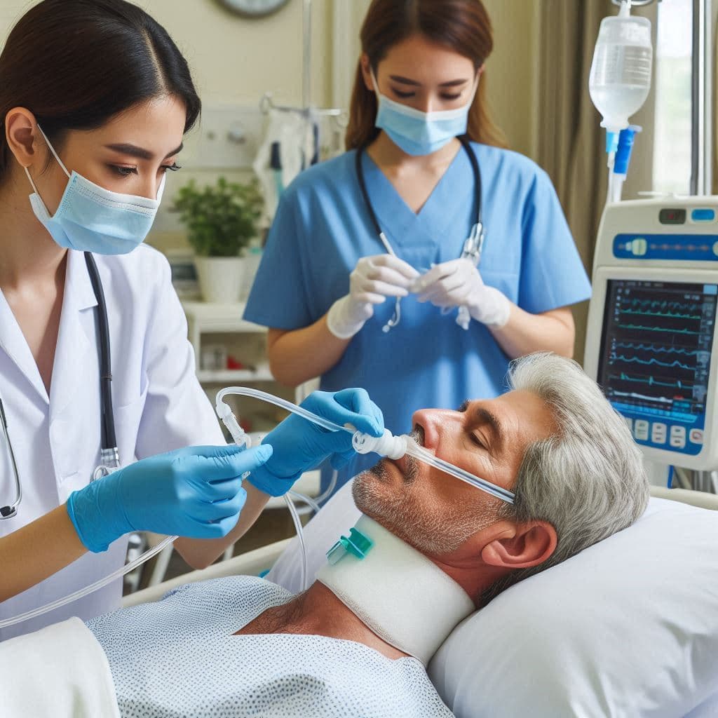 Medical supplies for tracheostomy care at home